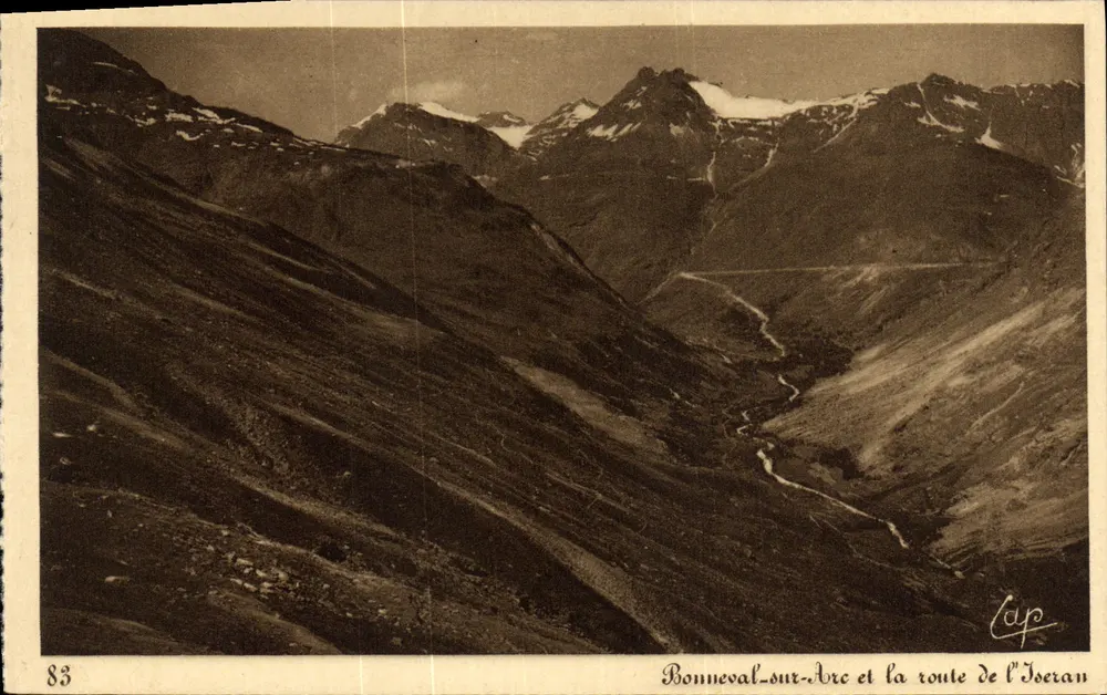 Bonneval-sur-Arc e a estrada do Iseran — editor C. des Arts, n° 83 - Frente