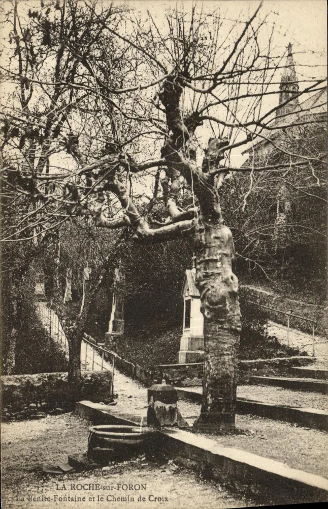 La Pénite-Fontaine und die Stationen des Kreuzwegs in La Roche-sur-Foron — L. Fauras, Verlag (Haute-Savoie) n° 177 - Vorderseite