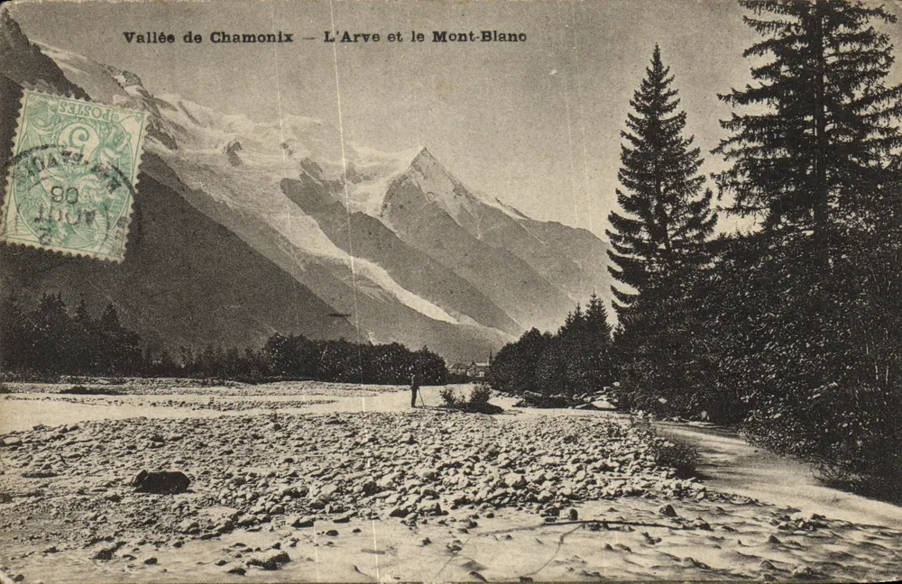 Vale de Chamonix — L'Arve e o Mont-Blanc — Editor não visível - Frente