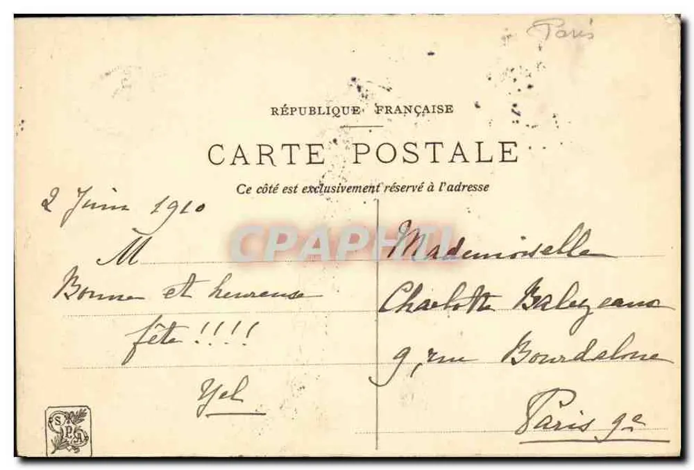 Le Potin — J. Cayron — A.L.V. & Cie Édit. Paris - Verso