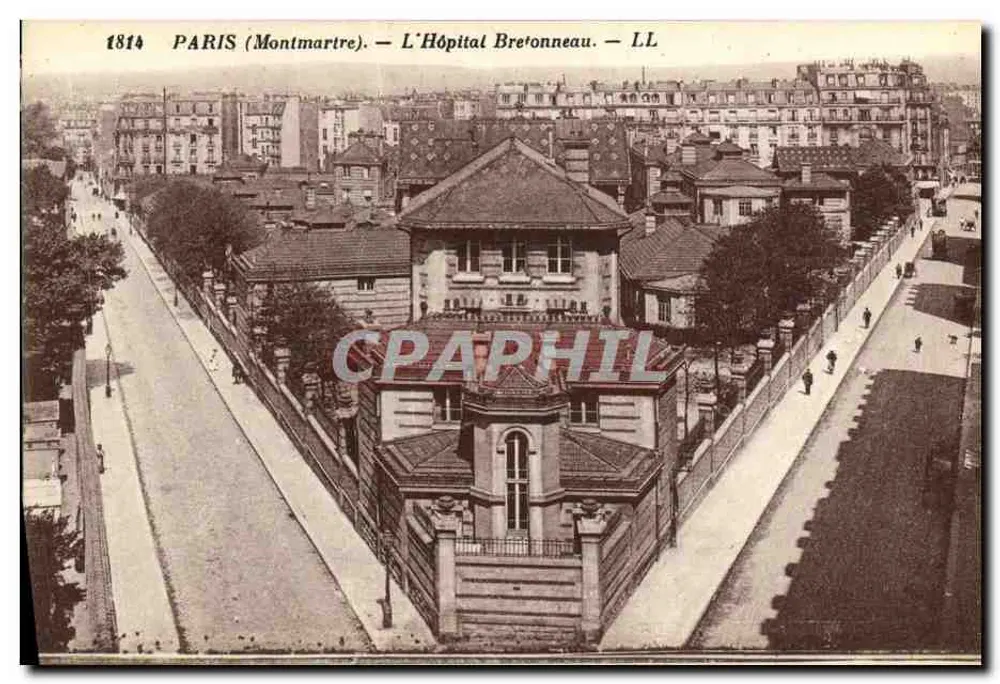 Paris (Montmartre) — Das Krankenhaus Bretonneau — LL - Vorderseite