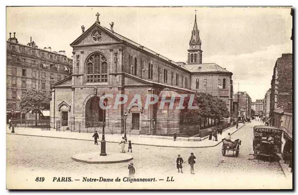 Paris — Igreja de Nossa Senhora de Clignancourt — LL, n°819 - Frente