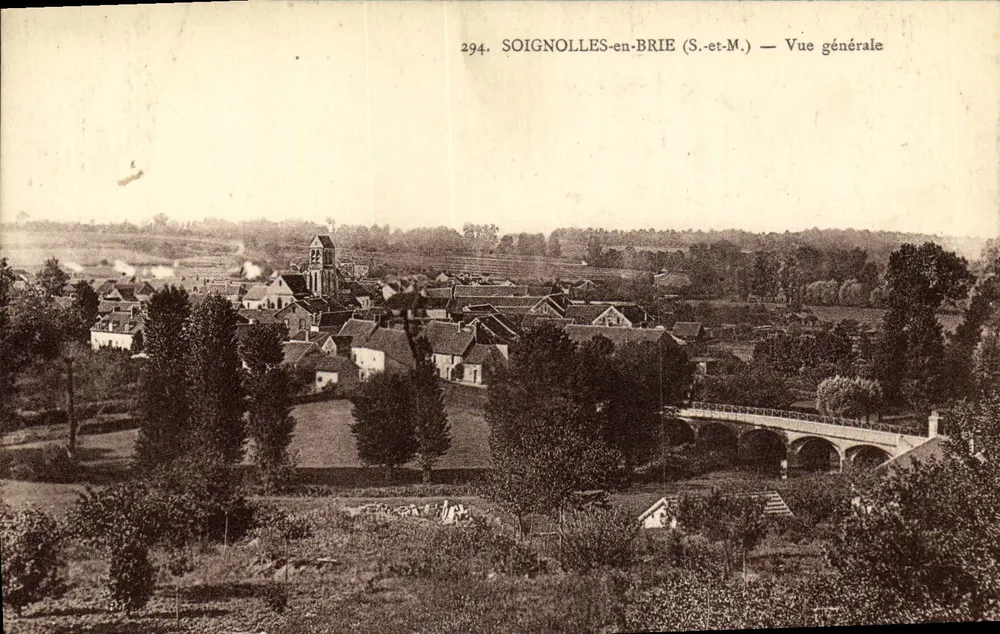 SOIGNOLLES-en-BRIE (S.-et-M.) — Vista geral — Photo-Edit, Seine-et-Marne - Frente