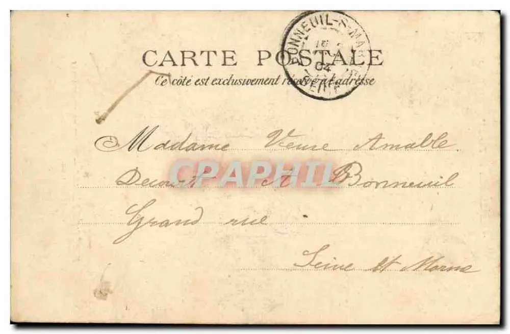 Forêt de Sénart — Route de Champrosay — Porte de l'ancien ermitage — Verleger E.A. 2526 - Rückseite