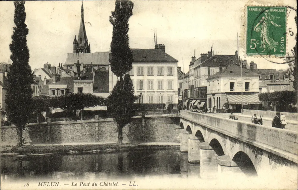 Melun — Le Pont du Châtelet — LL. - Frente