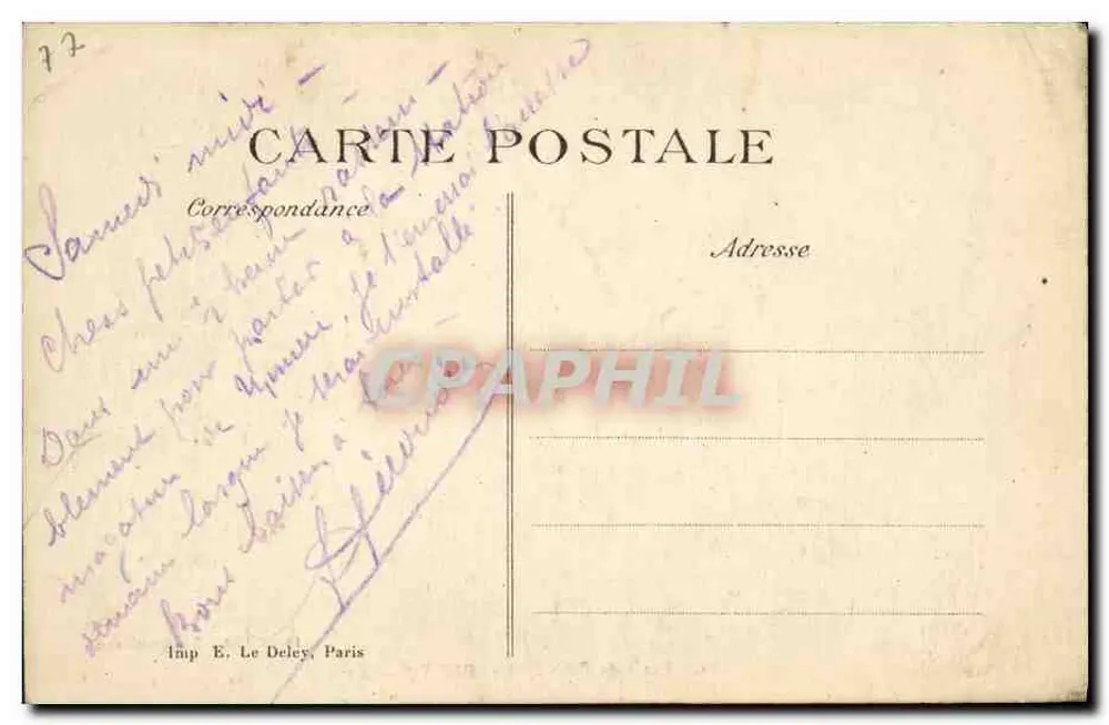 Floresta de Fontainebleau — Caserne d'Augas - Verso
