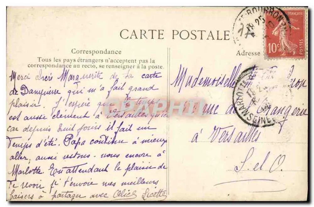 Floresta de Fontainebleau — Mare aux Fées — Editor E.D. n°54 - Verso