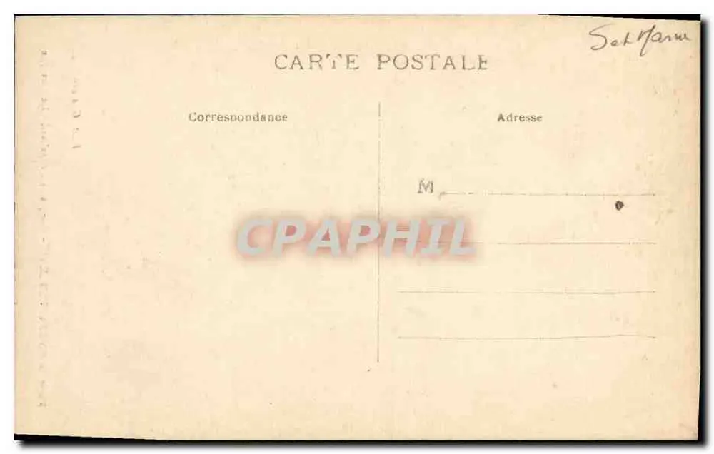 Wald von FONTAINEBLEAU - Gorges de Franchard - Die Höhle — Verlag: Balti Gouverne - Rückseite