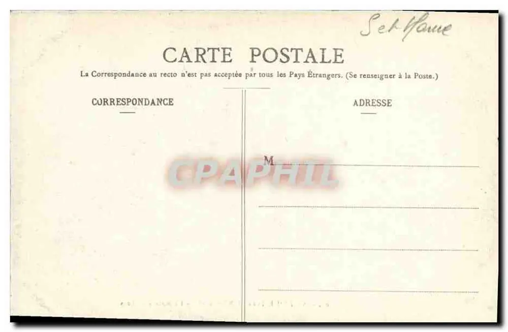 Floresta de Fontainebleau — A Lagoa das Fadas — Craphil, n° 105 - Verso