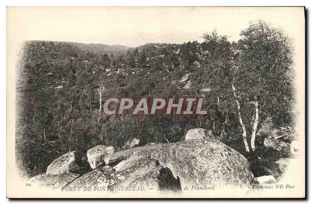 Wald von Fontainebleau — Felsen von Francbard — Collections ND Phot - Vorderseite