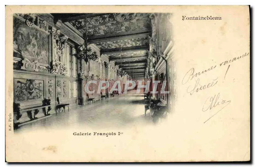 Fontainebleau — Galerie François Ier — B.F. Paris, n°1 - Vorderseite