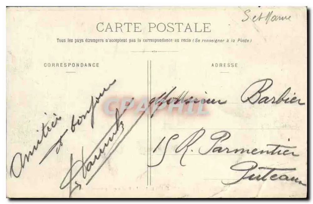 La Roche qui pleure — geschnitzte Felsen in der Forêt — Verlag: GEDRUCKT AUF DER KARTE: 108. FORÊT DE FONTAINE (Franchard) - Rückseite