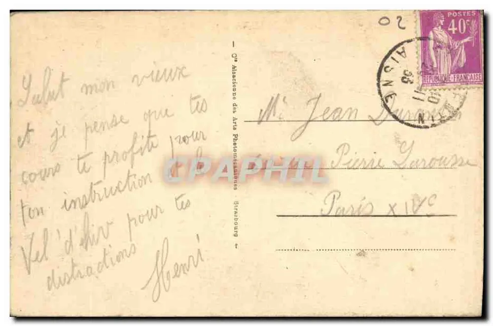 St-Quentin - Das Carillon des Rathauses — Ed. Mariage, n°75 - Rückseite