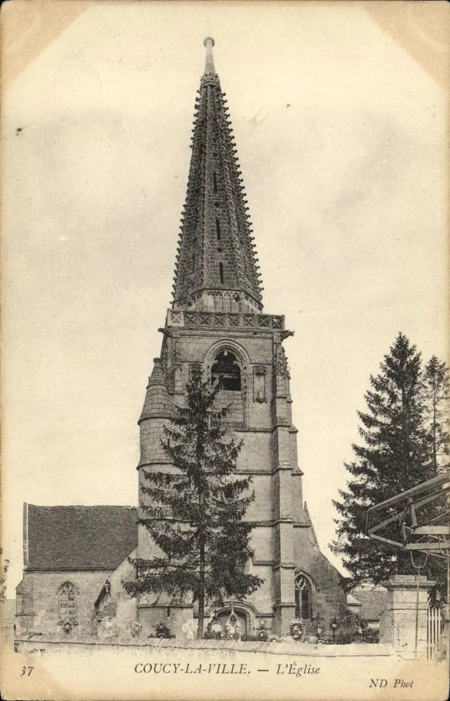Coucy-la-Ville — A Igreja — ND Phot - Frente