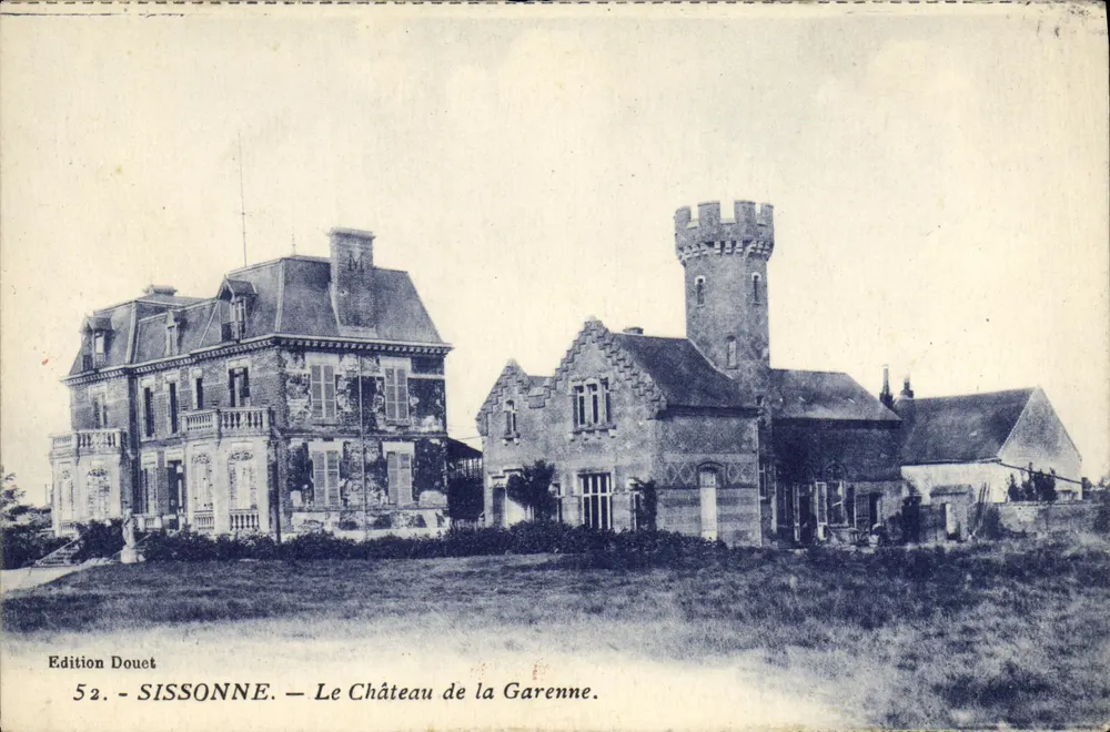 Sissonne — O Castelo da Garenne — Edição Douet, n° 52 - Frente