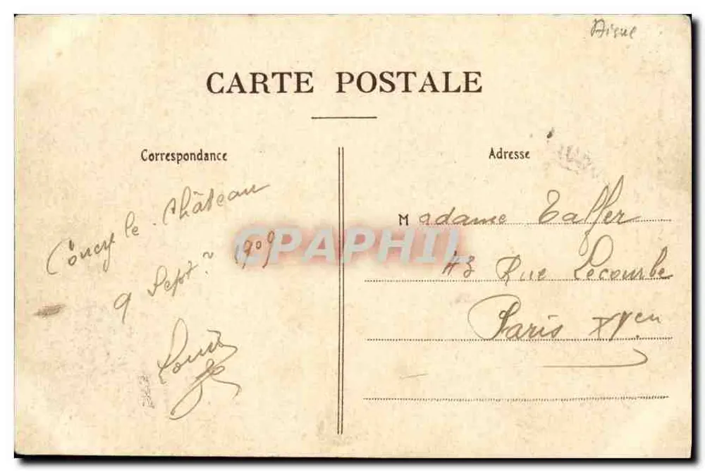 Coucy-le-Château — O Donjon — L. Leclère, editor, La Fère - Verso