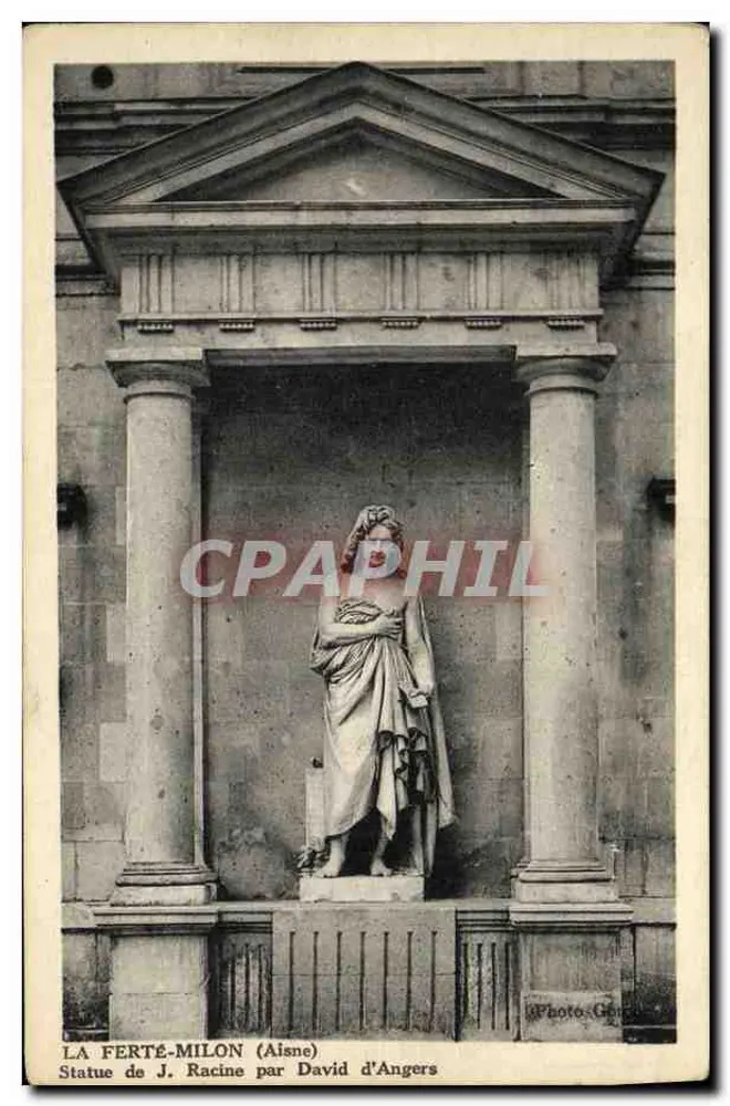 La Ferté-Milon (Aisne) — Statue von Jean Racine von David d'Angers — Photo Génin - Vorderseite