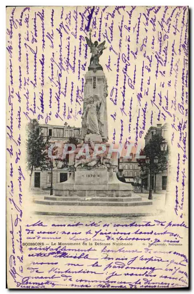 Soissons — Der Monument der Nationalen Verteidigung — G. Sougarede, Soissons - Vorderseite