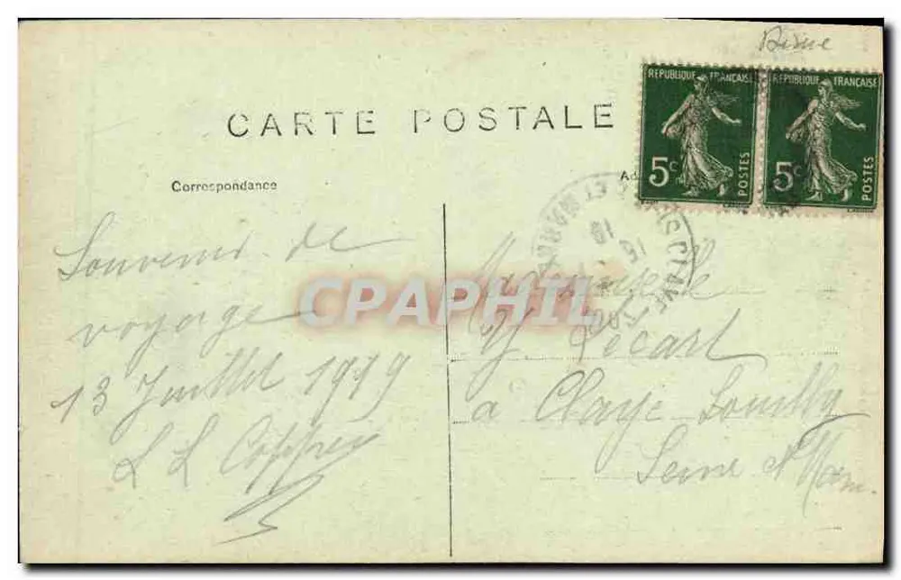 SOISSONS — Rue du Commerce — Ed. Nougaredé - Verso