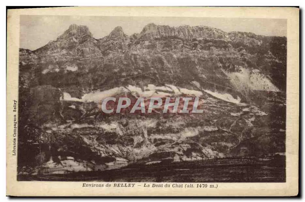 Aproximadamente BELLEY — A Dente do Gato (alt. 1470 m.) — Livraria Compagnée Belley - Frente