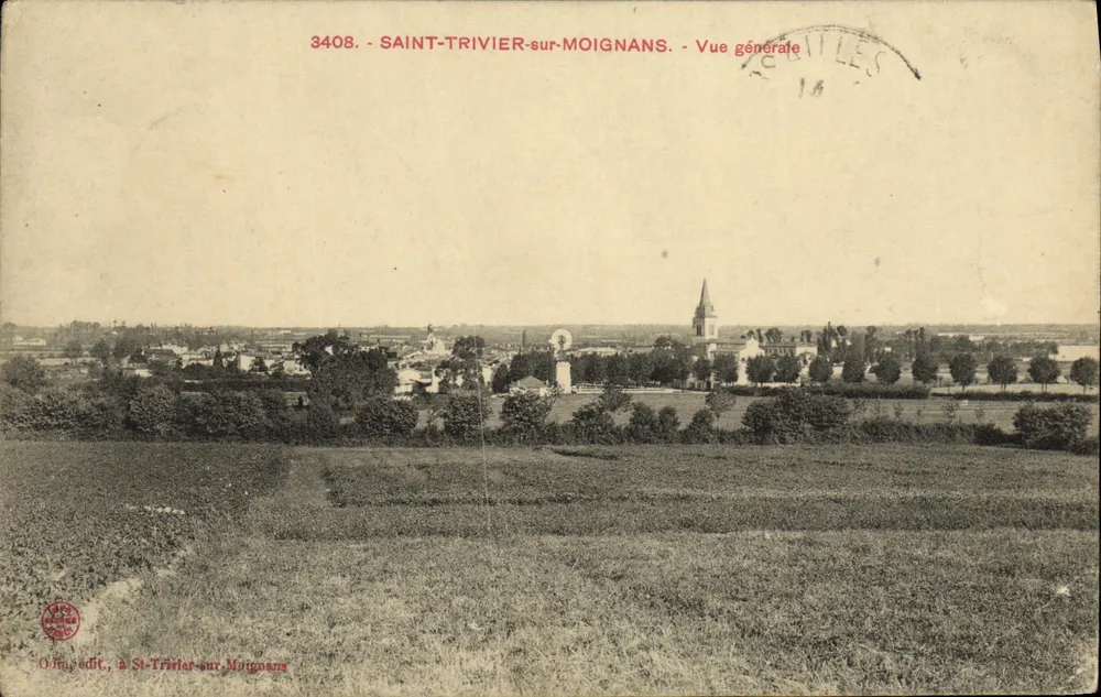 Saint-Trivier-sur-Moignans — Vue générale — O.Fu, édit, à St-Trivier-sur-Moignans - Frente