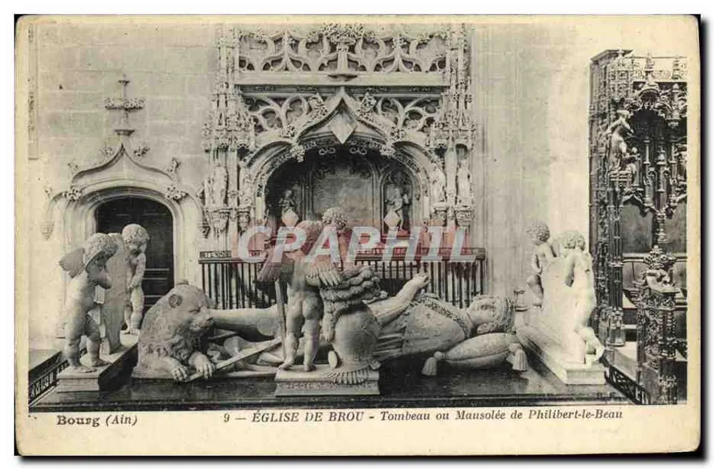 Kirche von Brou — Grab oder Mausoleum von Philibert-le-Beau — unbekannter Verlag, n°9 - Vorderseite