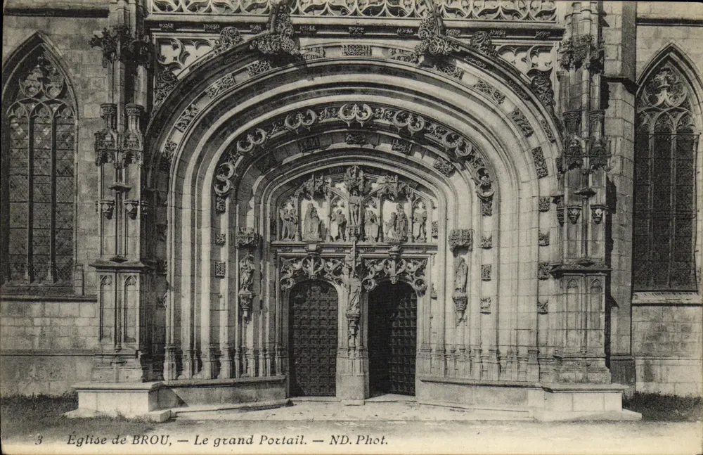 Kirche von BROU — Der Große Portal — ND. Phot. - Vorderseite