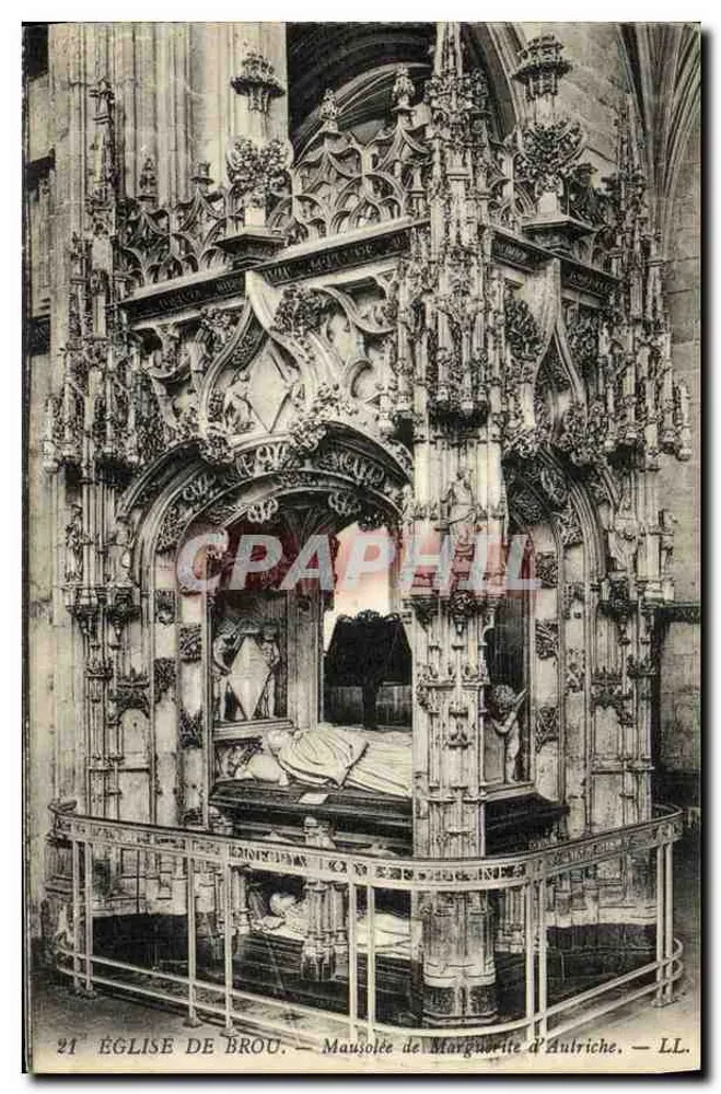 Kirche von Brou — Mausoleum von Marguerite d'Autriche — LL. n°21 - Vorderseite