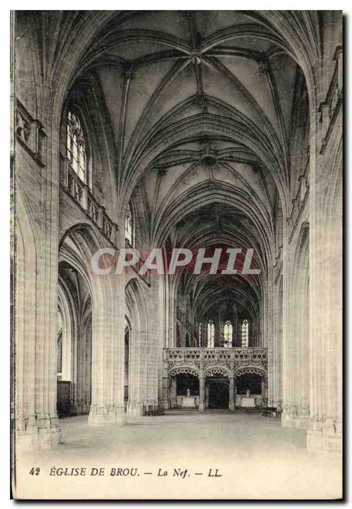 Igreja de Brou — A Nave — LL. — N° 42 - Frente