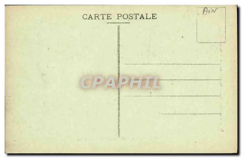 Route von Tenay nach Hauteville - Le Thiou — Verleger: P. Marcelin, Hauteville (Ain) - Rückseite