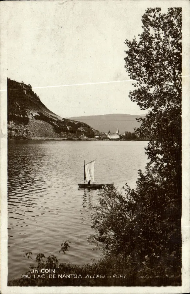 Ein Teil des Sees von Nantua — Hafenort — unbekannter Verlag - Vorderseite