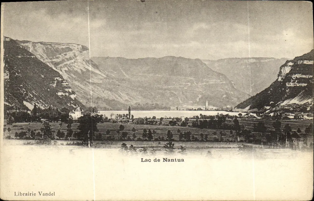 Lago de Nantua — vista panorâmica — Livraria Vandell, número de série não visível - Frente