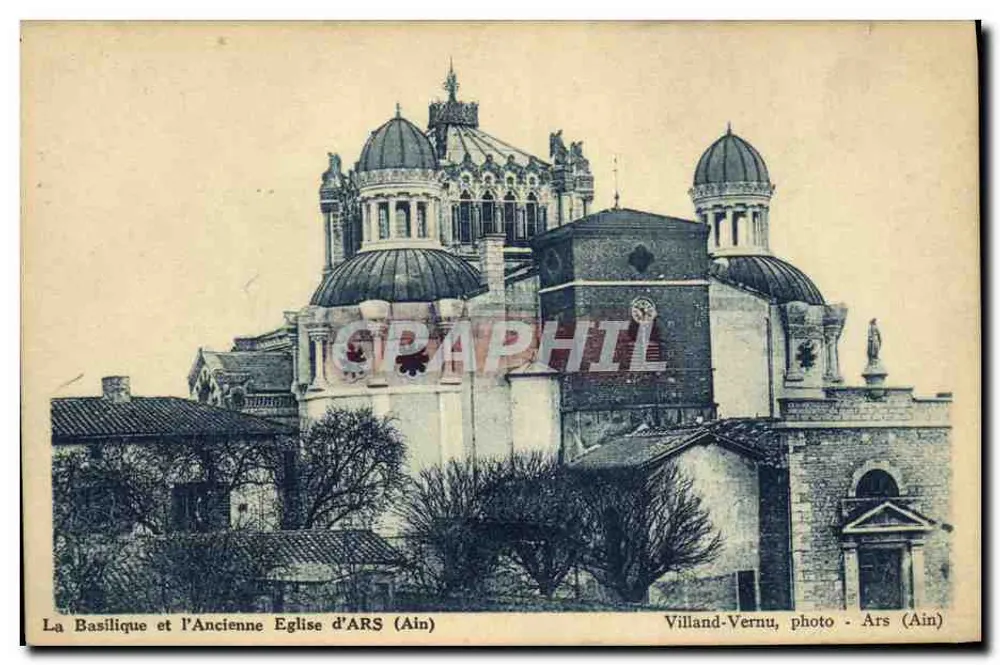 A Basílica e a Antiga Igreja de ARS (Ain) — Villand-Vernu, foto - Ars (Ain) - Frente