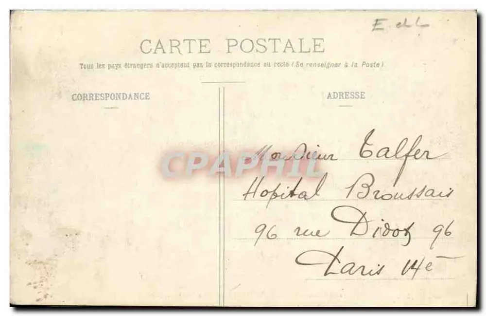 Castelo de Anet (século XVI) — A Entrada Principal — Ci. Foucault, editor, Dreux - Verso