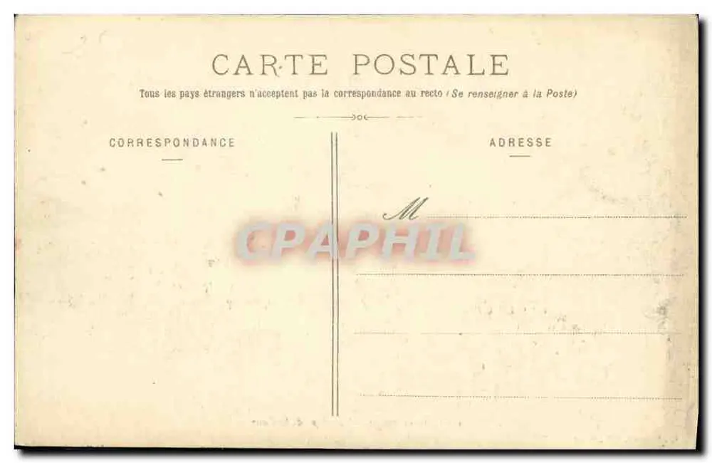 Castelo d'Anet — Vista tirada da Cour — Ch. Foucault, editor, Dreux - Verso