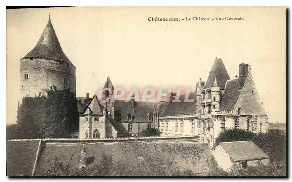 Châteaudun - Het Kasteel - Algemene Uitzicht - Voorkant