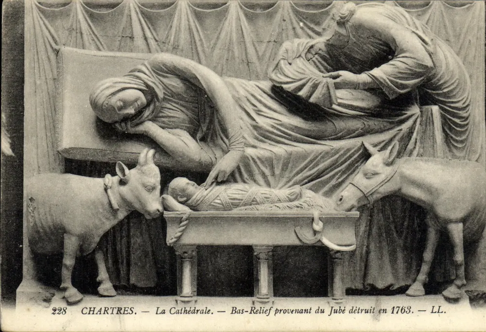 Chartres — Die Kathedrale — Relief aus dem 1763 zerstörten Jubé — LL. — Nr. 228 - Vorderseite