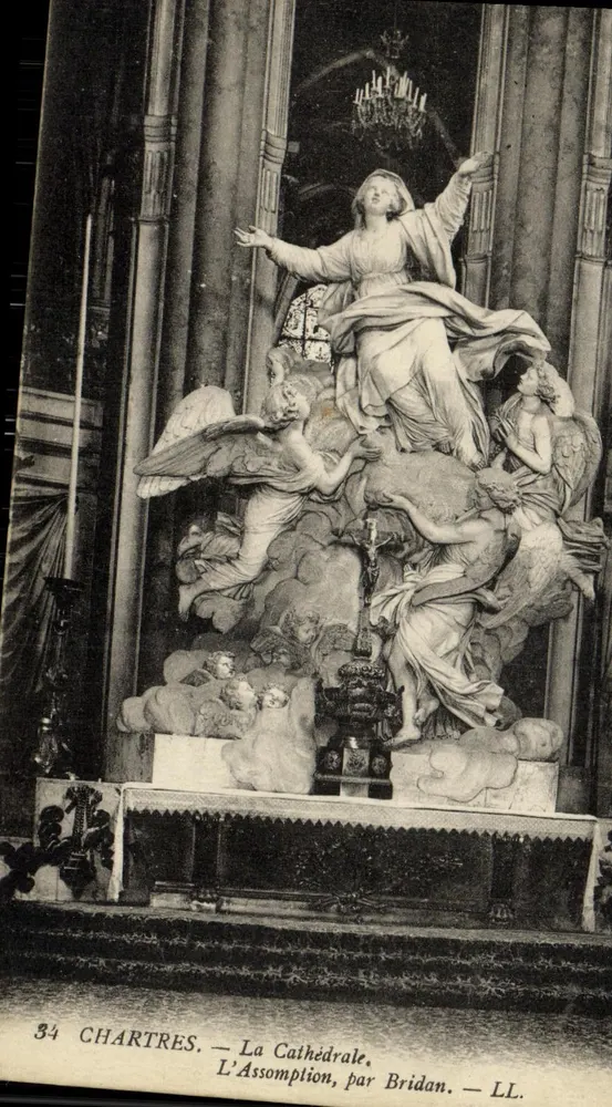 Chartres — Die Kathedrale. Die Aufnahme der Verklärung, von Bridan — LL. - Vorderseite
