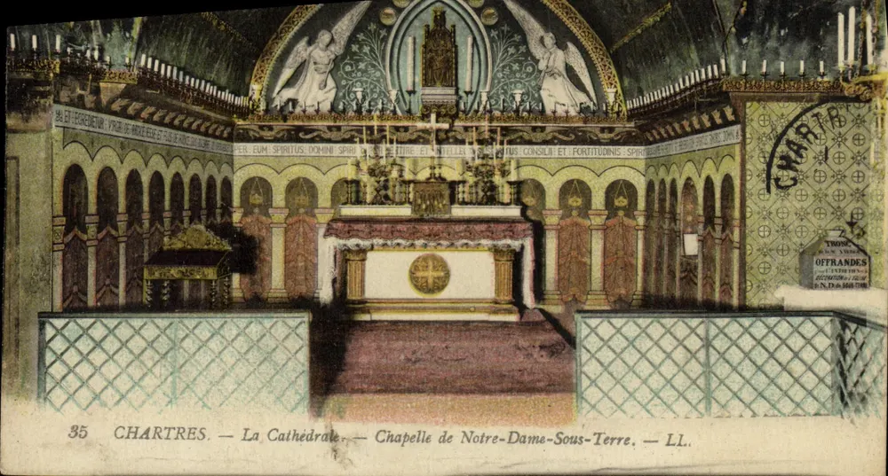 Chartres — Die Kathedrale — Kapelle Notre-Dame-Sous-Terre — LL. - Vorderseite