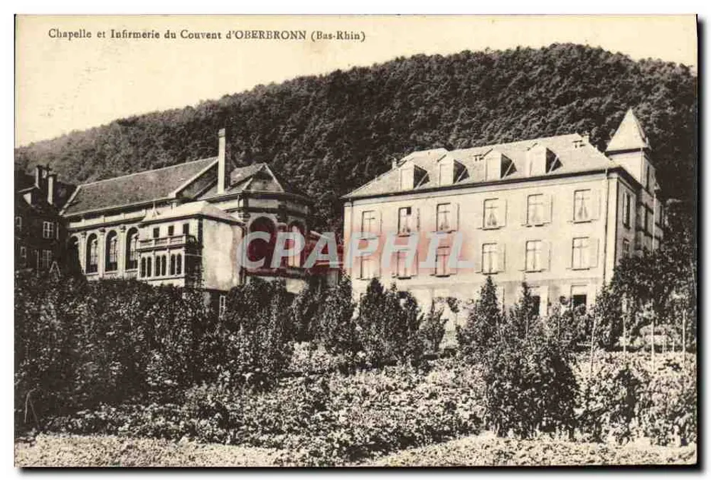 Kapelle und Krankenhaus des Klosters OBERBRONN (Bas-Rhin) — Ansicht des religiösen Ortes — Verlag unbekannt - Vorderseite