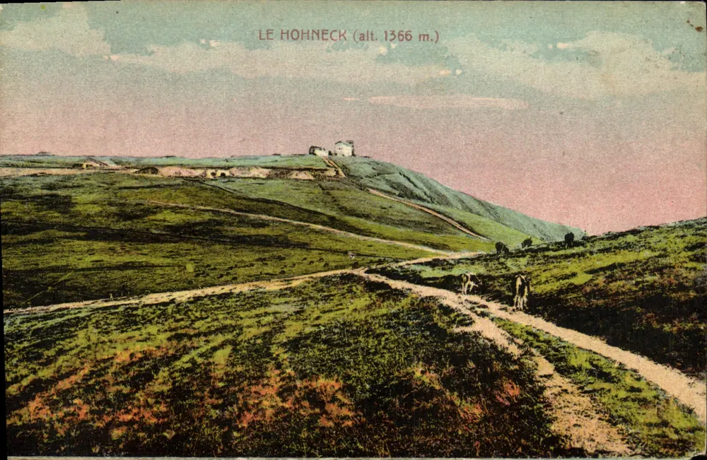 Le Hohneck (alt. 1366 m.) — vista panorâmica — editor Marcus Dépôrées - Frente