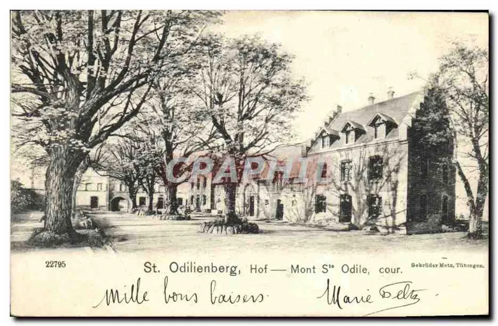 St. Odilienberg, Hof — Mont S'Odile, Hof — Bebrüder Metz, Tübingen, Nr. 22795 - Vorderseite