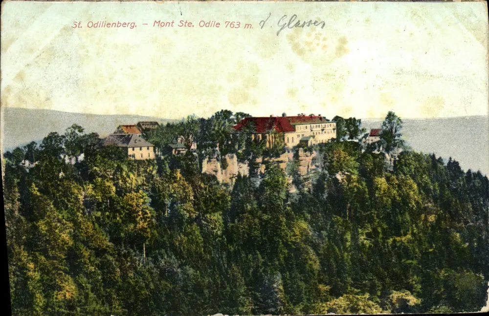 São Odilienberg — Montanha Santa Odile 763 m — J. Glasser - Frente
