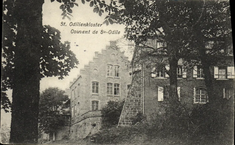 Mosteiro de Santa Odila — Couvent de Ste-Odile — editor não identificado - Frente