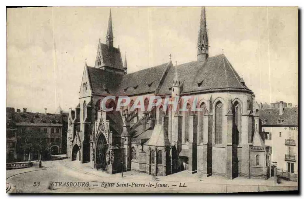 Straßburg — Kirche Saint-Pierre-le-Jeune — LL - Vorderseite
