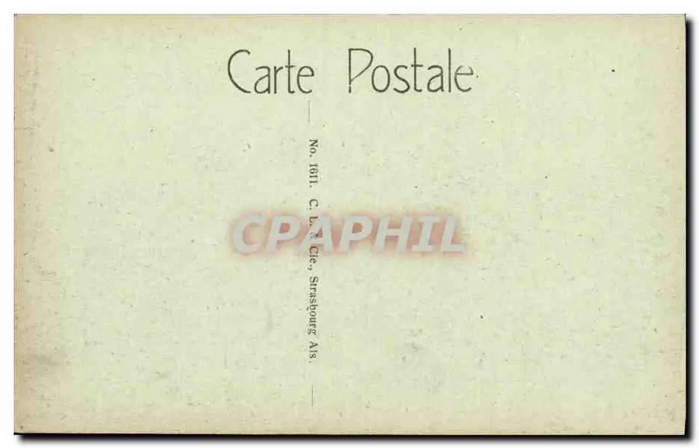 Strasbourg - Zivilklinik - Klinik für Medizin — C. L. S. Cie, Strasbourg Ais, n° 1611 - Rückseite