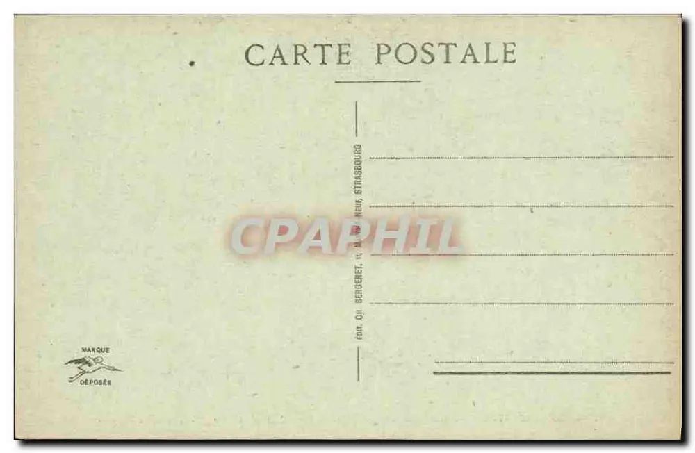Catedral de Estrasburgo — As Virgens Sábias — editor Marque, n° 506 - Verso