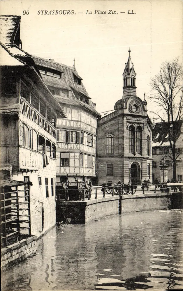 Estrasburgo — A Place Zix — LL. — Editor LL. n° 96 - Frente