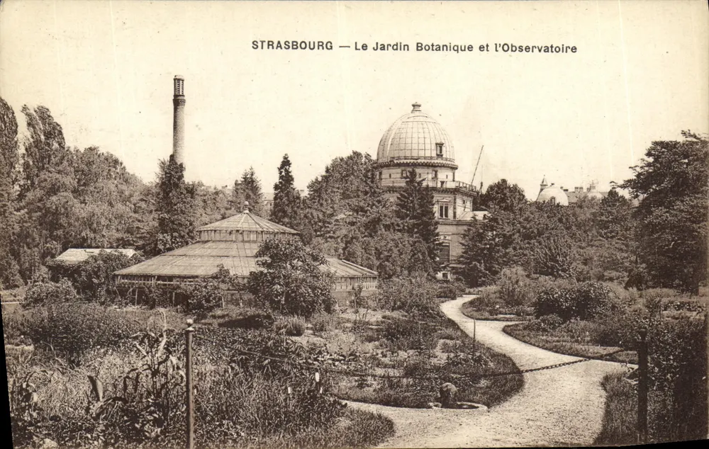Strasbourg — Der Botanische Garten und das Observatorium — Courtois, Metz - Vorderseite