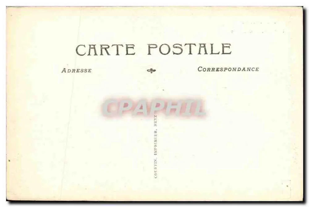 Strasbourg — A Universidade das Artes — Courtin, impressor, Metz - Verso